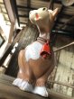 画像7: 70s Vintage Kiddie Products The First Years Red Bell Cow Rubber Squeak Doll (R125)  (7)