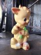 画像4: 60s Vintage Ledraplastic Cow Rubber Squeaky Doll (R126)  (4)