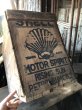 画像13: 20s Vintage Shell Motor Spirit Rising Sun Wooden Box (R136) (13)