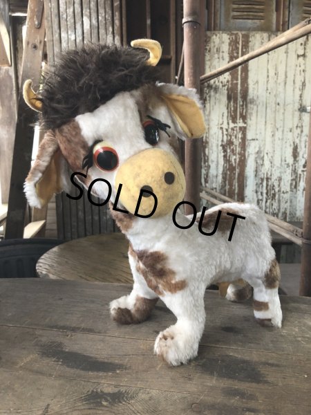 画像1: Vintage Cow Plush Doll (R189)  (1)