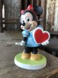 画像5: 70s Vintage Ceramic Figurine Minnie Mouse Heart (R197)  (5)