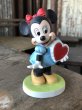 画像6: 70s Vintage Ceramic Figurine Minnie Mouse Heart (R197)  (6)