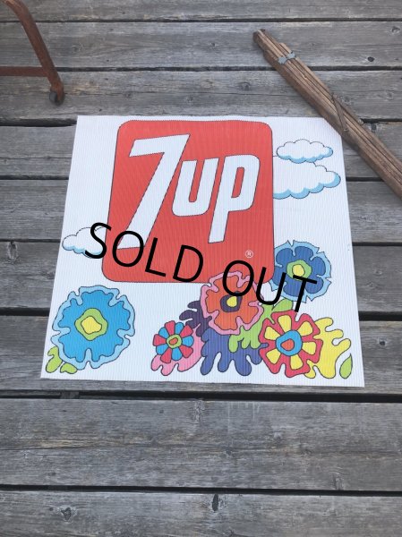 画像1: Vintage 7UP x Peter Max Cardboard Store Sign (R208) (1)