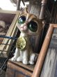 画像11: 60s GIG Vintage Big Eye Kitty Cat Ceramic Statue (R226) (11)