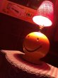 画像1: Vintage Mid-Century Hippie Smiley Happy Face Ceramic Table Lamp (R233) (1)