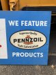 画像7: 【店舗引き取り限定】 Vintage Pennzoil Oil Safe Lubrication Huge Store Display Sign (R238) (7)