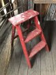 画像10: Vintage Wooden Ladder Step Stool (R239) (10)