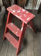 画像13: Vintage Wooden Ladder Step Stool (R239) (13)