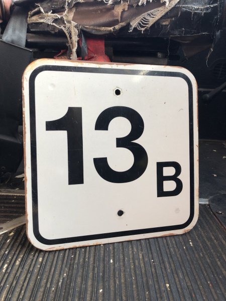 画像1: Vintage Road Street Sign 13B (R258) (1)