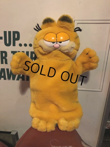 画像1: 80s Vintage Garfield Hand Puppet Doll (R274) (1)