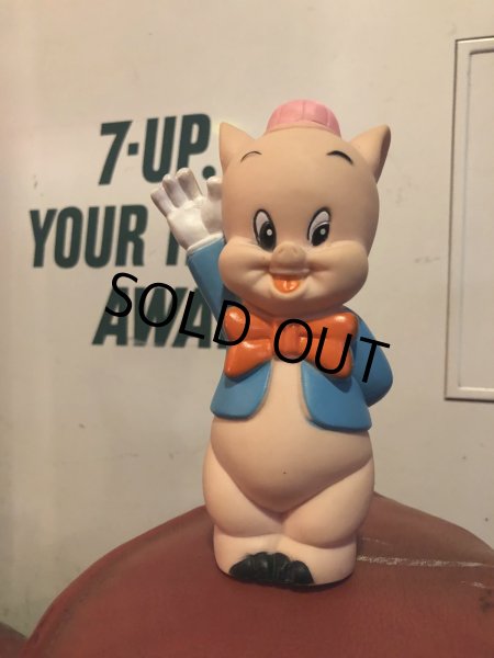 画像1: 70s Vintage Dakin Porky Pig Vinyl Doll (R273) (1)