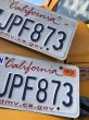 画像2: Original USA California License Plate 7JPF873 SET (R310) (2)