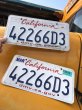 画像1: Original USA California License Plate 42266D3 SET (R312) (1)