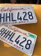 画像2: Original USA California License Plate 8HHL428 SET (R308) (2)