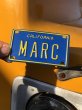 画像1: 70s Vintage California Kids Bicycle Name License Plate / MARC (R329)  (1)