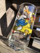 画像3: 80s Vintage Hardee's Smurf Glass HARMONY SMURF (R341) (3)