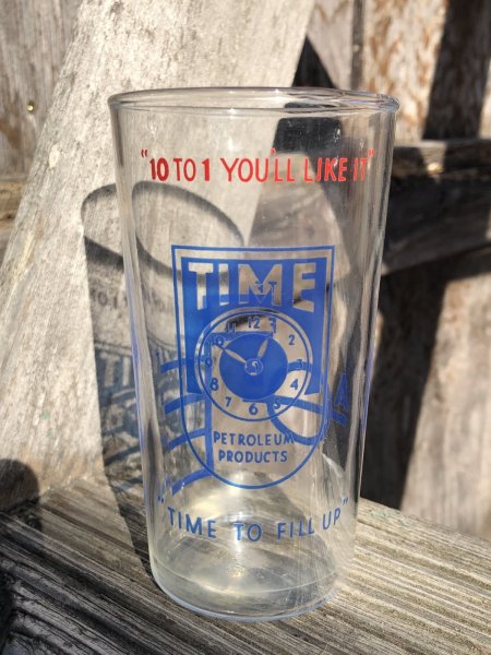 画像1: Vintage Glass Petroleum Products " TIME " (R378) (1)