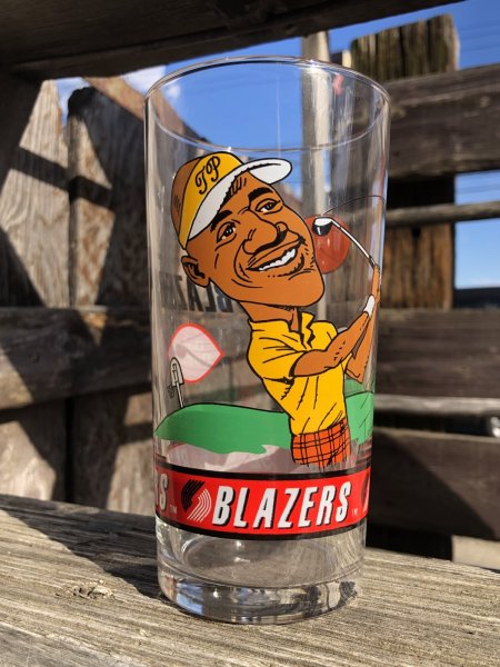 画像1: Vintage Dairy Queen Glass NBA Portland Trail Blazers '92-'93 TERRY PORTER (R373) (1)