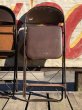 画像1: Vintage USA Metal Folding Chair Packer7 (B385) (1)