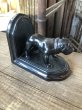 画像2: Vintage Metal Bulldog Bookend Statue (R386) (2)