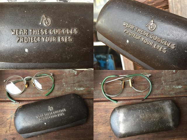 8,000円vintage glasses 30～50s　ヴィンテージケース付き