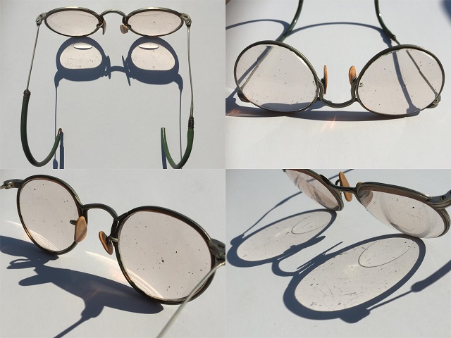 vintage glasses 30～50s　ヴィンテージケース付きサイズ画像でご確認下さい
