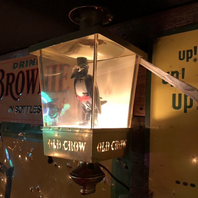 Vintage Old Crow Whiskey Lighted BAR Sign (S017) - 2000toys