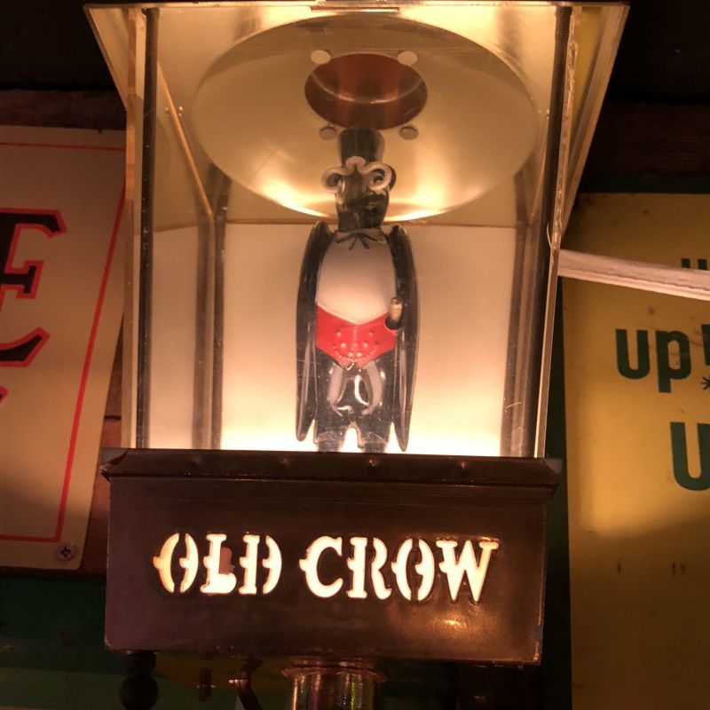 Vintage Old Crow Whiskey Lighted BAR Sign (S017) - 2000toys