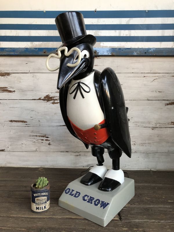 OLD CROW Vintage Light Up Store Display Statue (S151) - 2000toys 