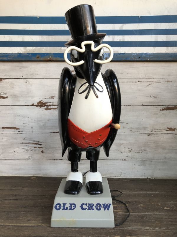 OLD CROW Vintage Light Up Store Display Statue (S151) - 2000toys