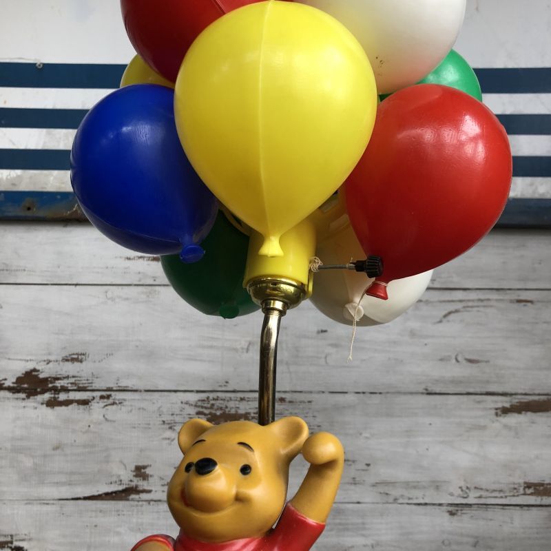 80s Vintage Sears Winnie the Pooh Balloons Lamp (S304) - 2000toys 