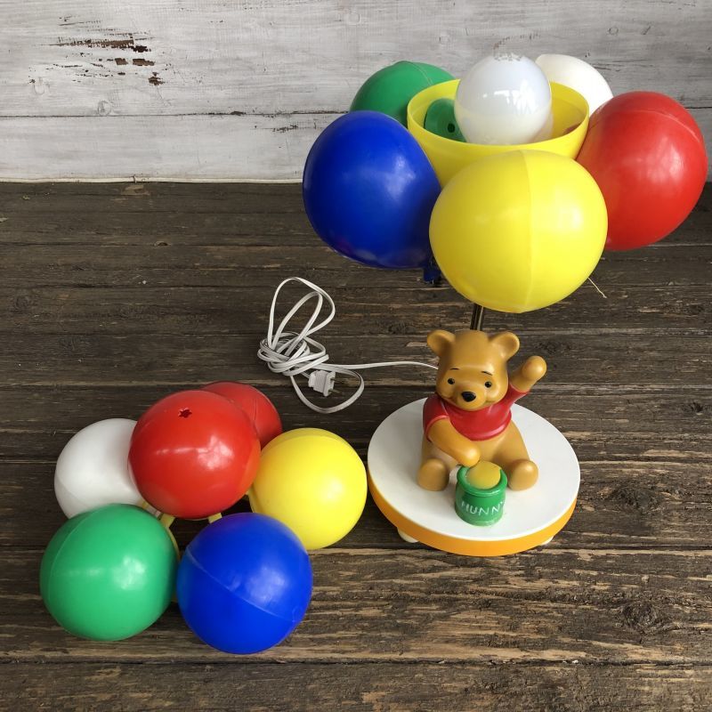 80s Vintage Sears Winnie the Pooh Balloons Lamp (S304) - 2000toys