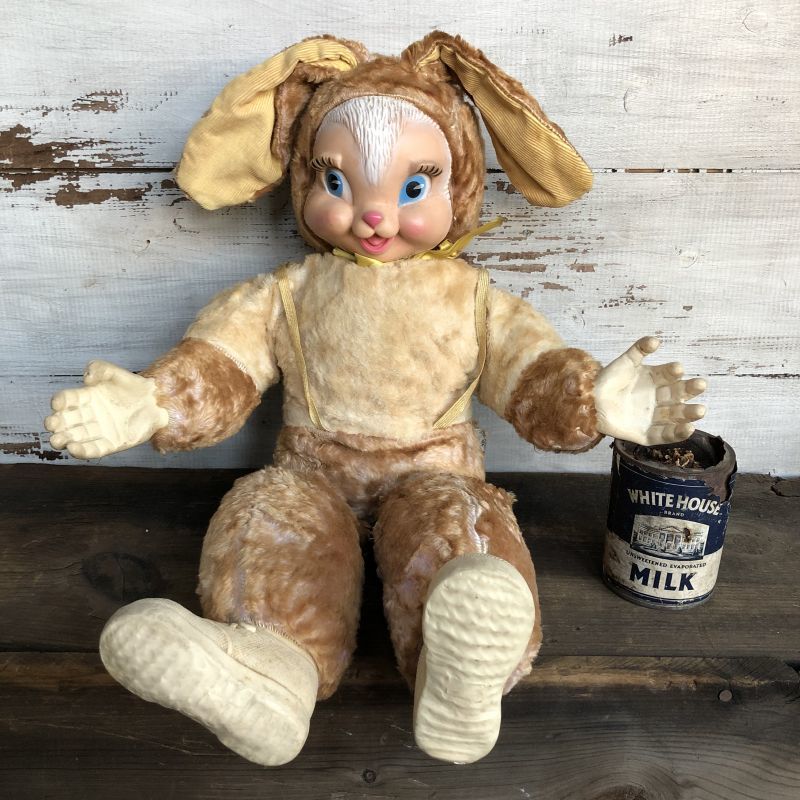 Vintage Bijoy Toy Rubber Face Doll Bunny (S796) - 2000toys Antique 