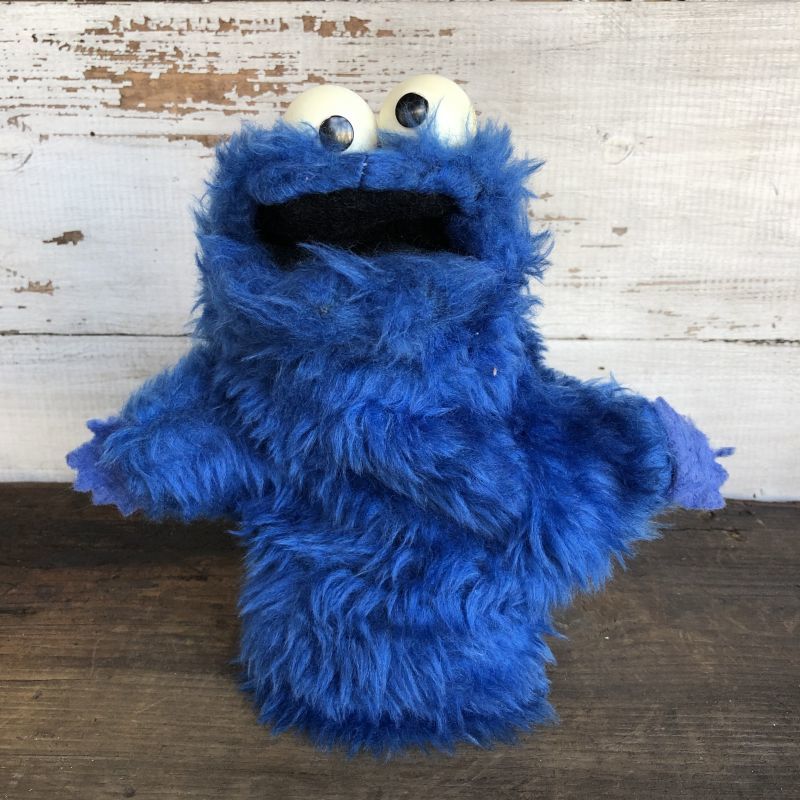 Vintage Knickerbocker Sesame Street Cookie Monster Hand Puppet 