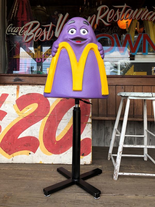 Vintage Mcdonald's Playland Chair Grimace (B460） - 2000toys