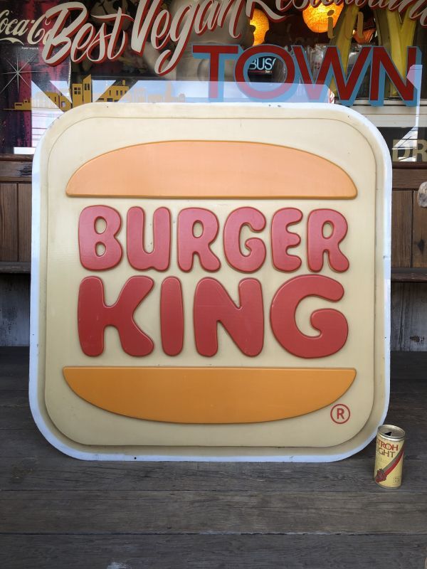 ビンテージ バーガーキング 看板 Burger King サイン - 雑貨