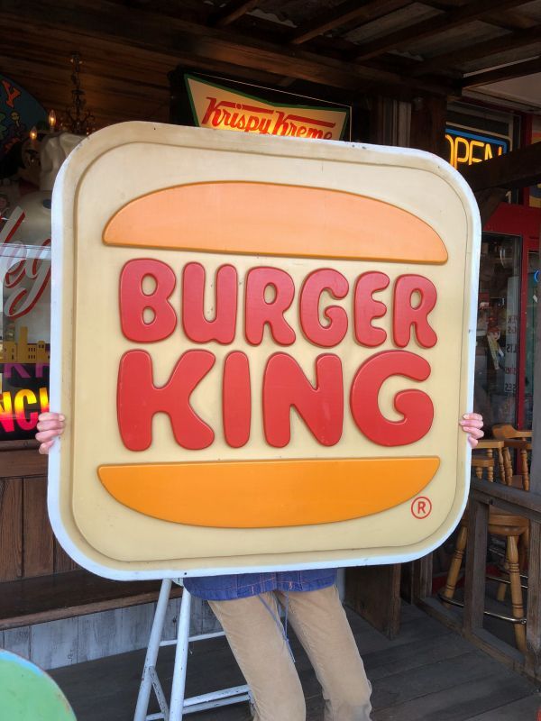 Vintage Burger King Old Logo Outdoor Sign Original (B697 