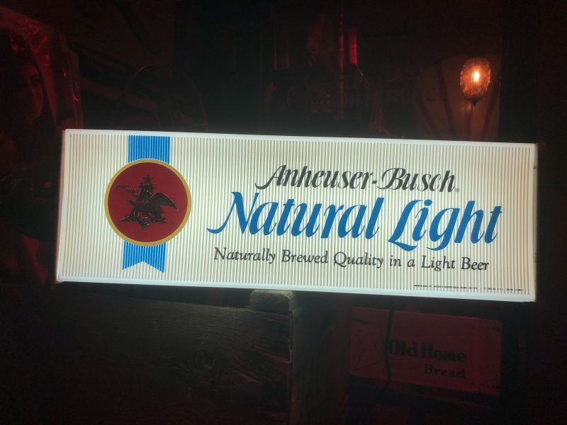 Vintage Natural Light BEER Lighted Sign (B819) - 2000toys Antique Mall