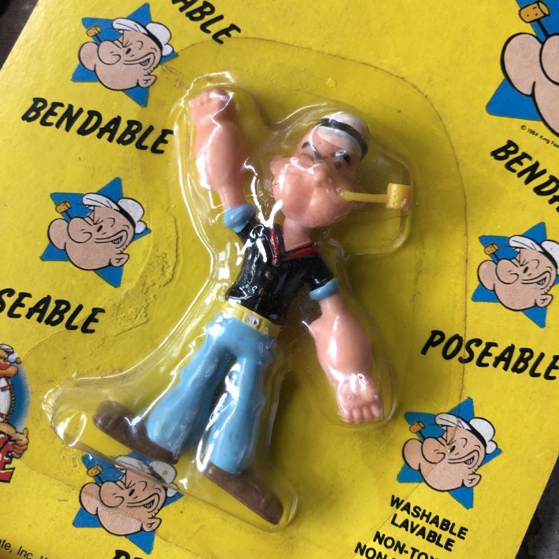 80s Vintage Popeye Bendable Set (C109)