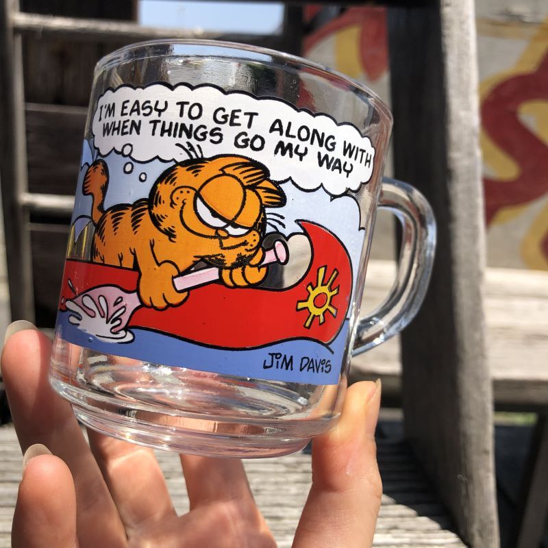 70s Vintage ANCHOR HOCKING Glass McDonald's GARFIELD Mug Cup (C184) -  2000toys Antique Mall