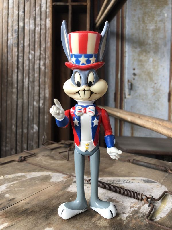 70s Vintage WB Looney Tunes Patriotic Bugs Bunny Uncle Sam R.Dakin Figure  (C361) - 2000toys Antique Mall