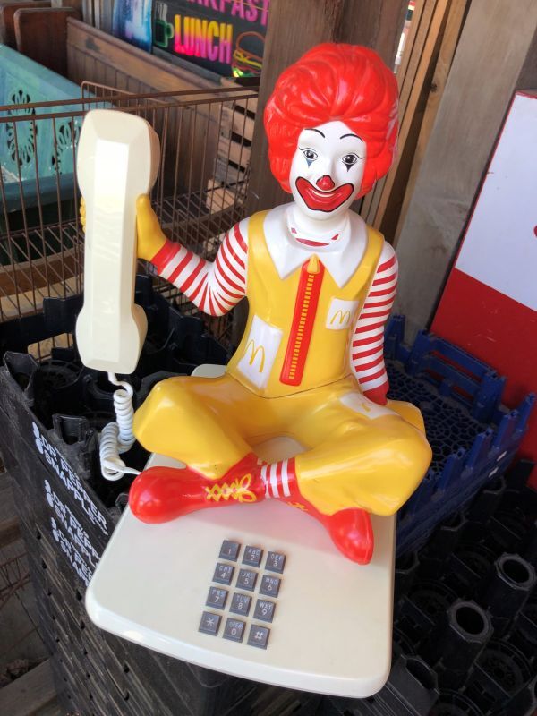 80s Vintage Telephone Ronald McDonald Canada Ver (M040)