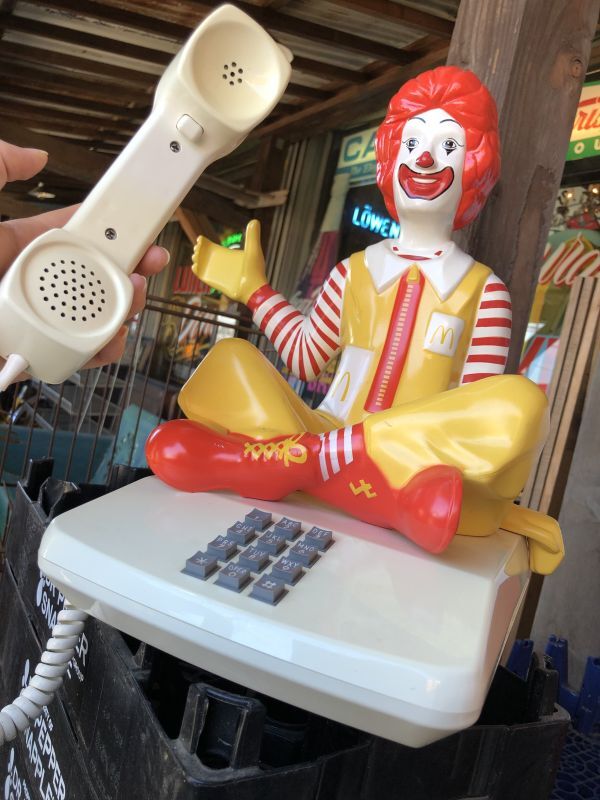 80s Vintage Telephone Ronald McDonald Canada Ver (M040)