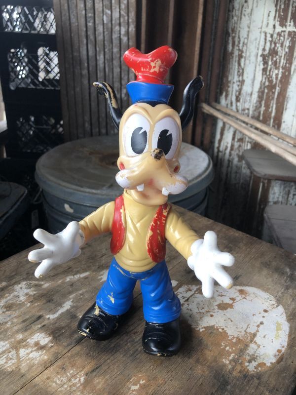 Vintage LEDRA LEDRAPALSTIC Goofy Rubber Toy (M053) - 2000toys